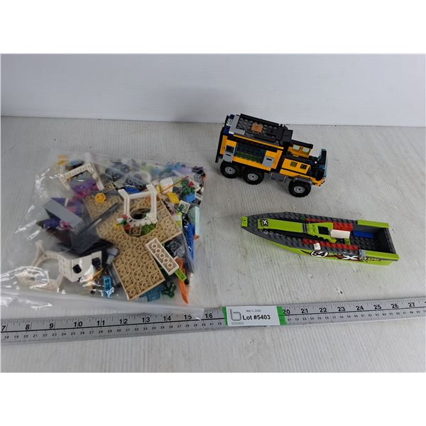 Assorted Lego- Truck & Boat