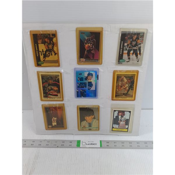 Hockey Cards- Wayne Gretzky,  Celebrini,  Jagr,  Roenick,  Lemieux - Cannot Guarantee Authenticity