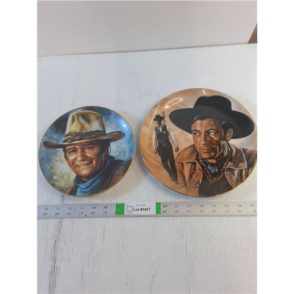 Collector Plates - John Wayne, Gary Cooper