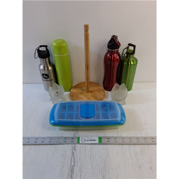 Assorted  - Kitchen- Ice Cube Trays, Water Bottles, Paper Towel Holder