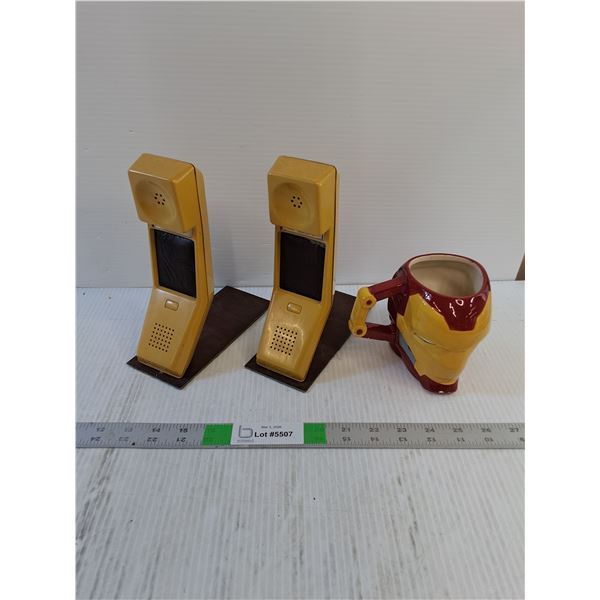 Vintage Book Ends / Ironman Mug