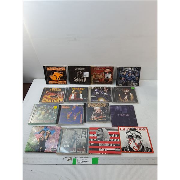 (16) Rap/Hip Hop CDs- Lil Boosie, Bone Thugs, Medallo, Misc.