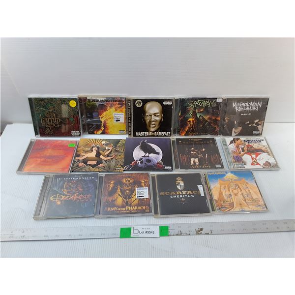 (14) CDs- Ozzfest, Lamb of God, Jedi Mind Tricks, Misc.