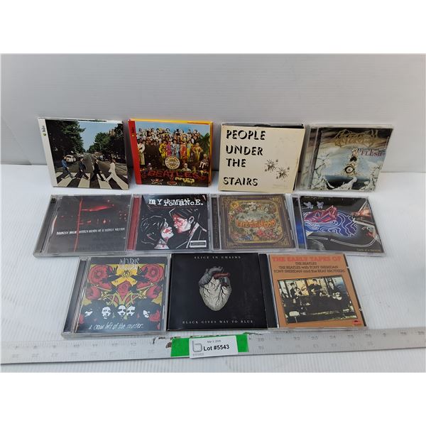 (11) Punk/Rock CDs- The Beatles, Incubus, My Chemical Romance, Misc.