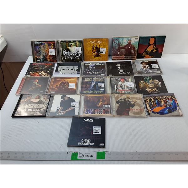 (21) Rap/Hip Hop CDs- Tupac, Jedi Mind Tricks, Young Dolph, Misc.