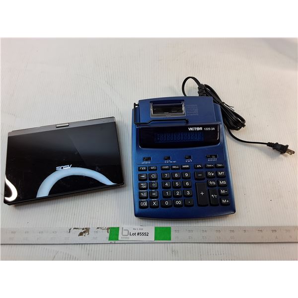 Asus Mini Laptop- No Cord/As Is & Printing Calculator- Powers On