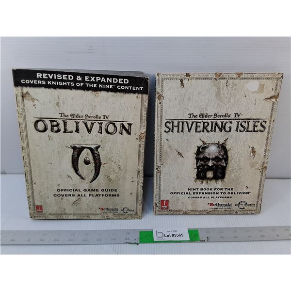 (2) The Elder Scrolls IV Game Books- Oblivion & Shivering Isles