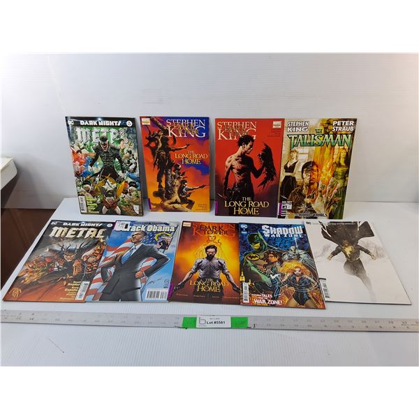 (9) Comics- Stephen King, Barack Obama, DC