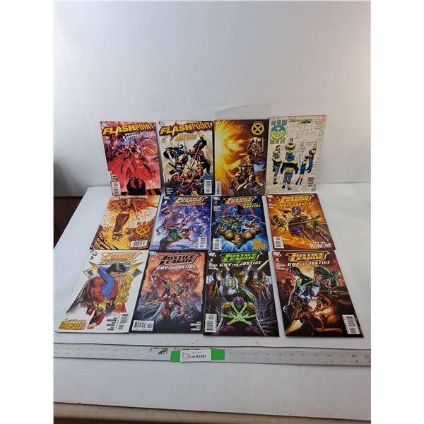 (12) Comics- Flashpoint, Justice League, X Men