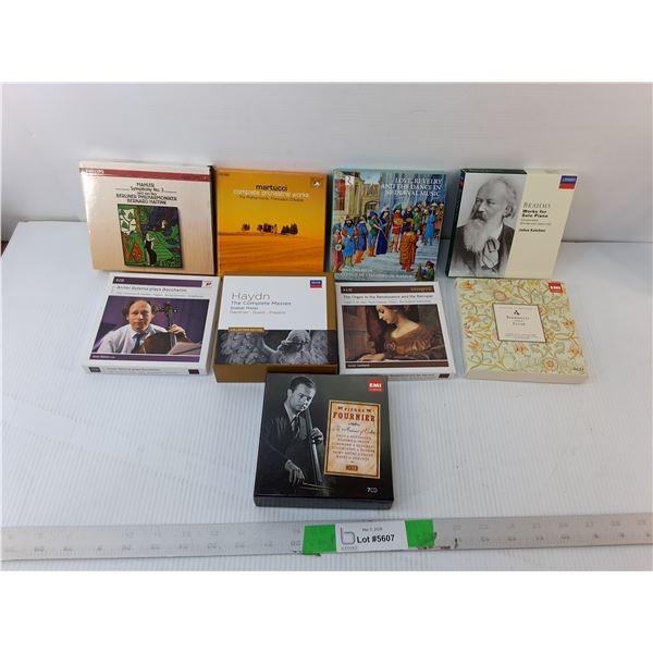 (9) Classical CD Sets- Brahms, Haydn, Martucci, Misc.