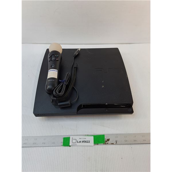 Playstation 3 Console & Motion Controller- Untested