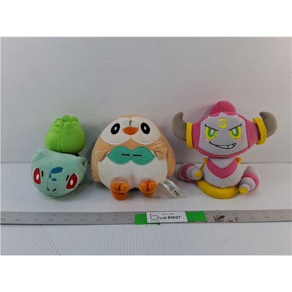 (3) Pokemon Plush Toys
