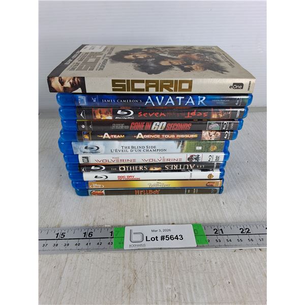 (11)Blu-Rays-A-Team,Sicario,Avatar and others as pictured