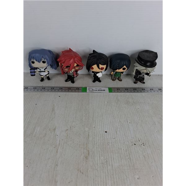 (5) Black Butler/Anime Funko Pops