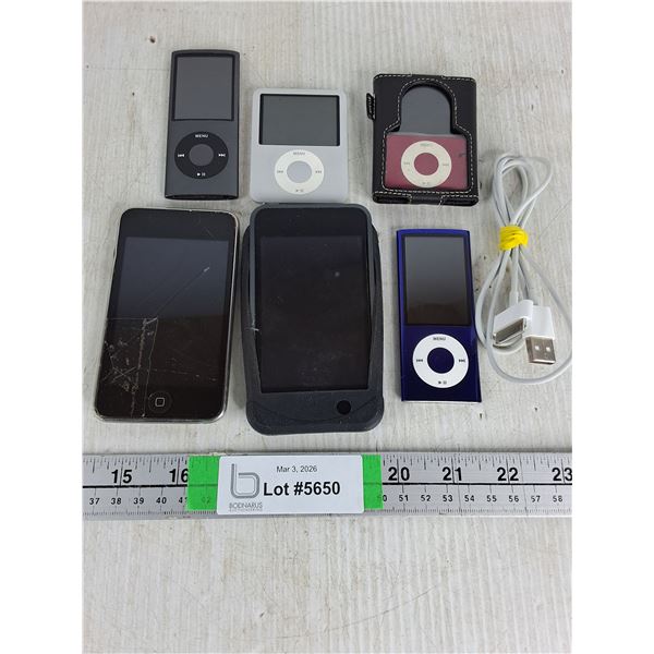 (6) Assorted Apple I-Pod Nano's-untested-as is