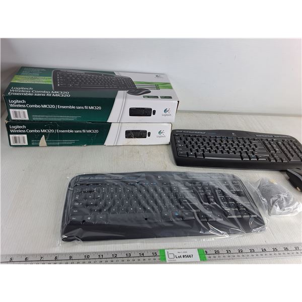 (2) Wireless Combo Mk320- As Is