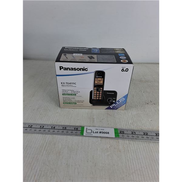 Panasonic KX-TG4111C Telephone- As Is , NIB