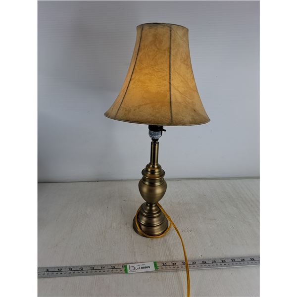 Brass Lamp- H 21", Works - PICK UP ONLY