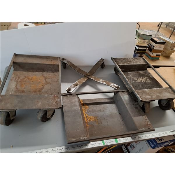 (3) Rolling Metal Trolley - Cannot Ship
