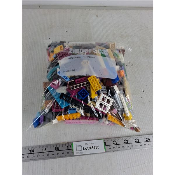 Various Lego Pieces- 10" x 10" Bag