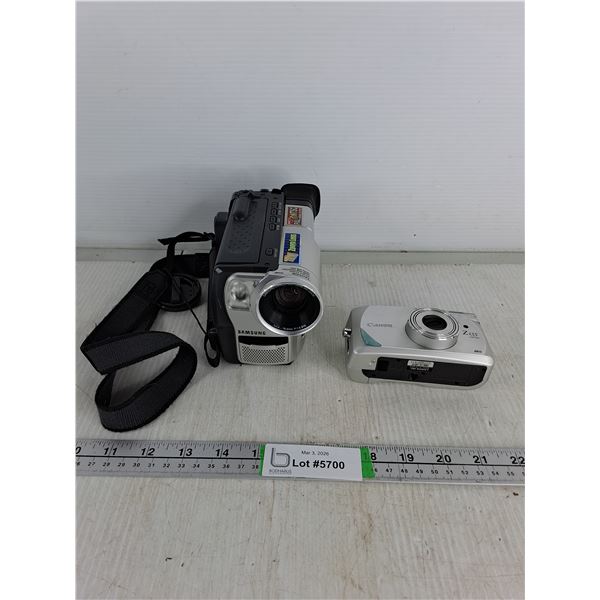 (2) Cameras- Samsung & Canon, Not Tested