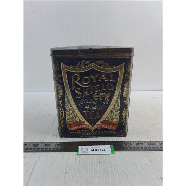 Vintage "Royal Shield" Tea Tin