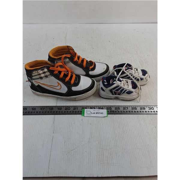 (2) Pairs of Nike Runners (Youth Size 22.5 & Child Size 4)
