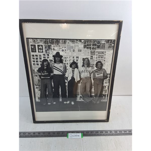 Vintage Framed "Trooper" Band Photo  - 17" x 21"