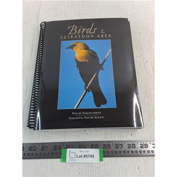 "Birds of the Saskatoon Area" Binder Book
