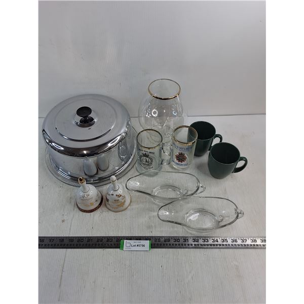 Lidded Cake Platter, Mugs, Vase, Gravy Boats, Anniversary Bells