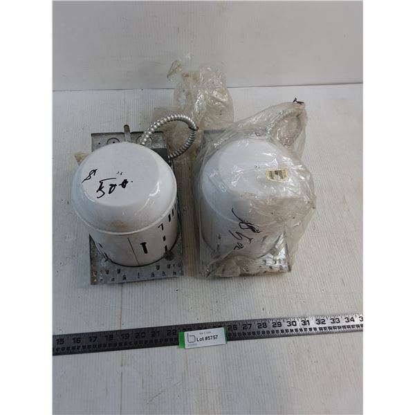 (2) "Style Line" Recessed Light Fixtures - 6" Diameter