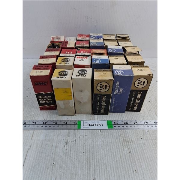 (30) Vintage Radio Tubes-Various Manufacturers