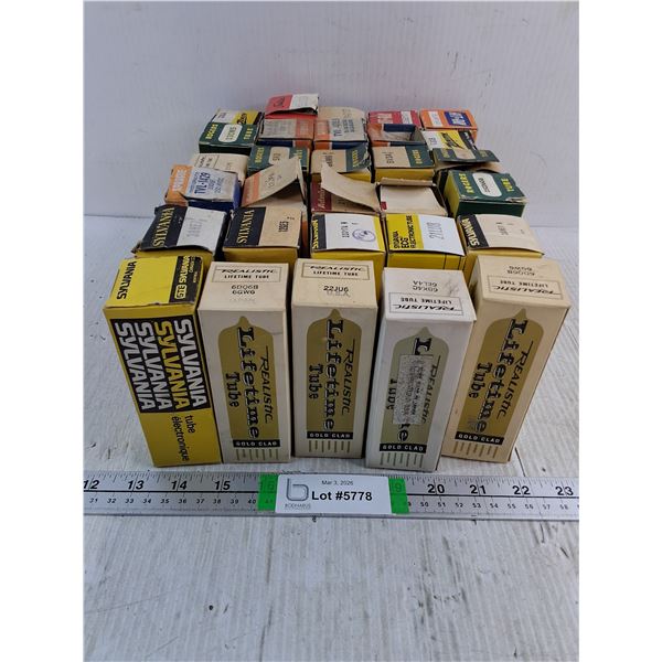 (30) Vintage Radio Tubes-Various Manufacturers