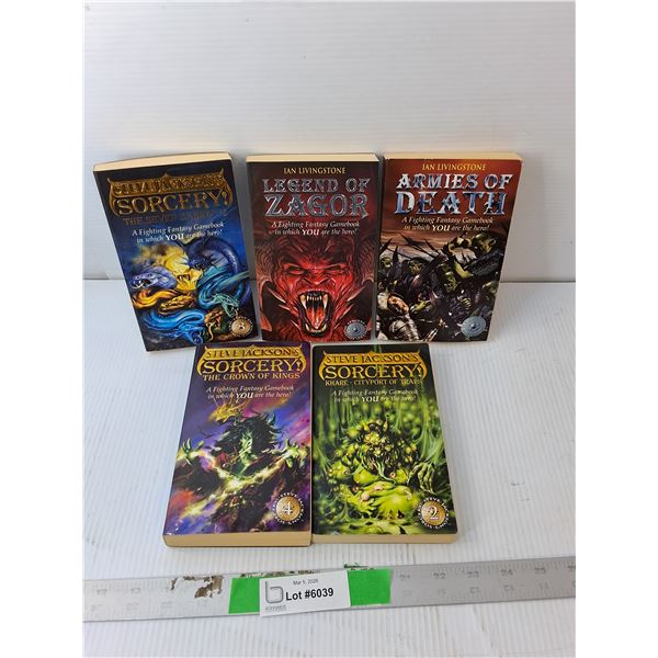 (5) Fighting Fantasy Novels