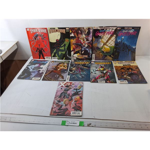 (11) Comic Books- Spider Gwen, Ironheart, Spider-geddon, Misc.