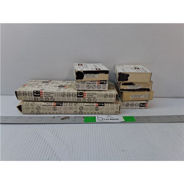 (8) Boxes of Revell 17", 8" & 9" Model Train Tracks