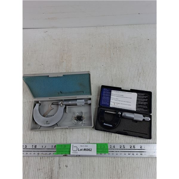 (2) Micrometers - NSK, Mastercraft