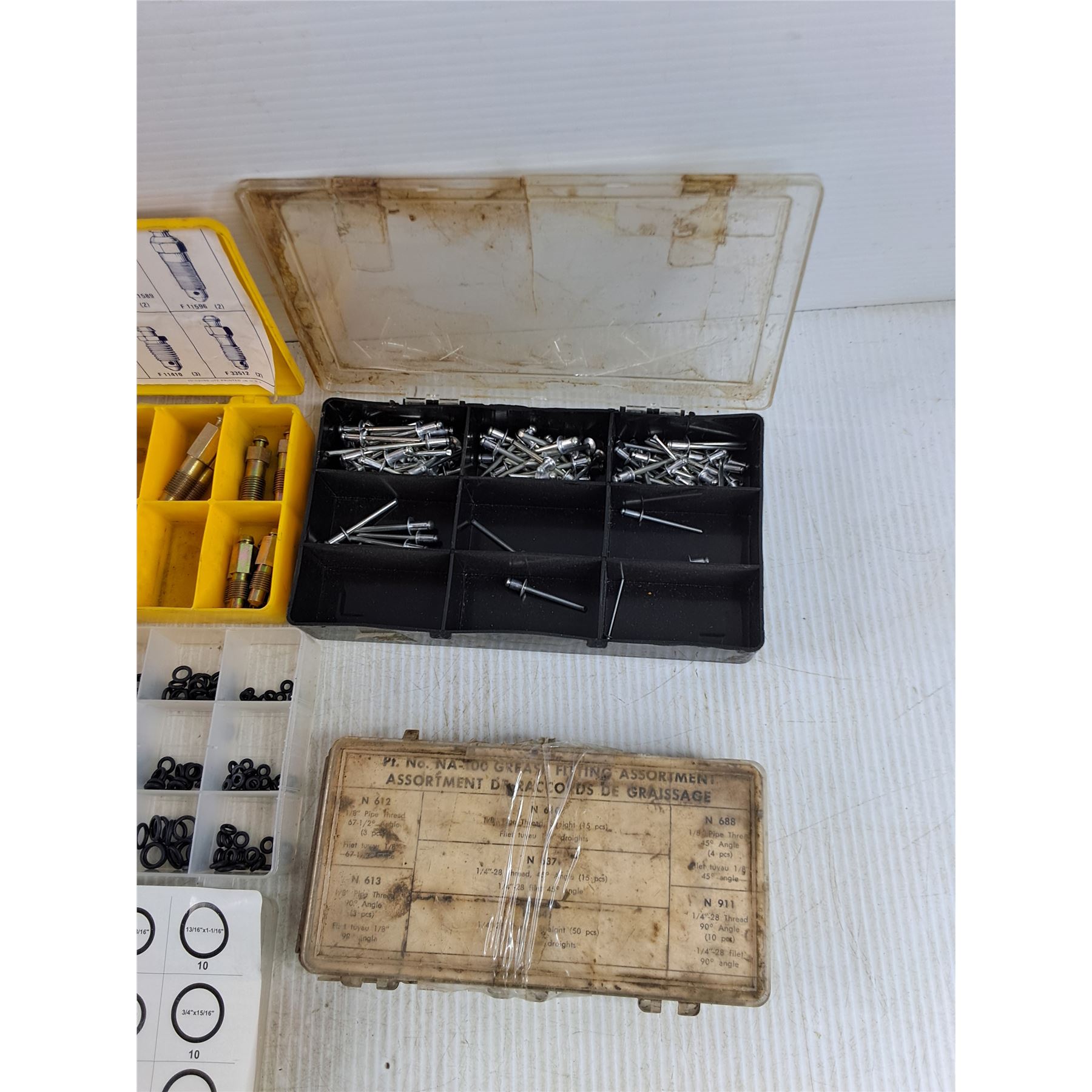 Fuses, Assorted O Rings, Grease Fittings, Rivets & Bleeder Screws ...