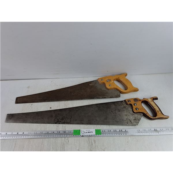 (2) Handsaws 25" & 21" - PICK UP