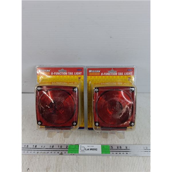 (2) Western Rugged 6 Function Tail Lights