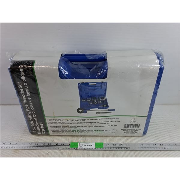 12 pc Ratcheting Pipe Threader Set - New
