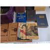 Image 4 : Shopping Basket 21" x 14" x 9" , Assorted Books - Photo Guide, Exercise Book, Canada 1964
