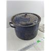 Image 3 : 14" Enamel Pot w/Lid, Vintage Pot Cover