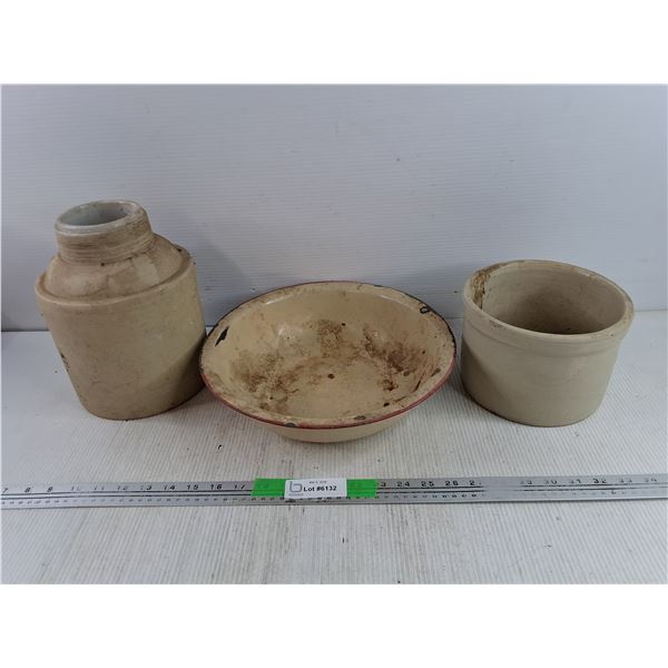 (2)  Crock Pots, 12" Enamel Bowl-Pickup Preferred