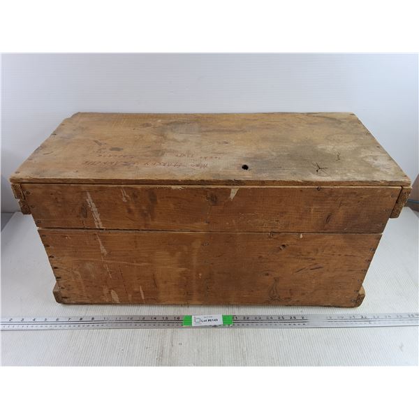 Vintage Wilson Produce Co Wooden Crate 27" x 12" x 13"-Cannot Ship