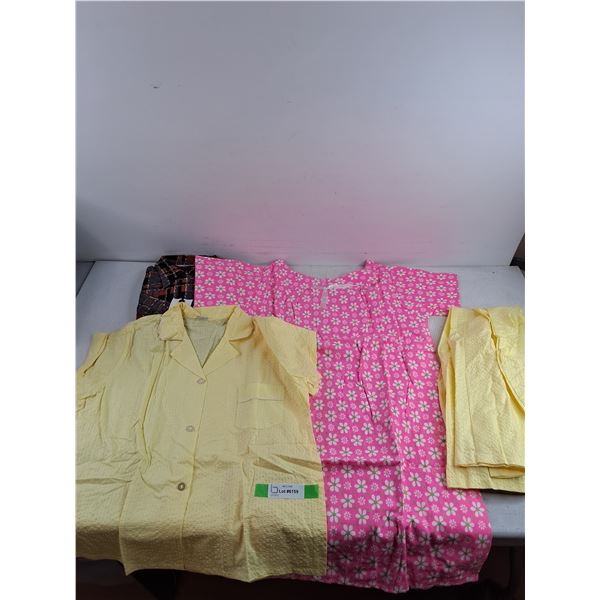 Vintage Pyjamas, Women's Dress and SportMate Shirt - Size 38