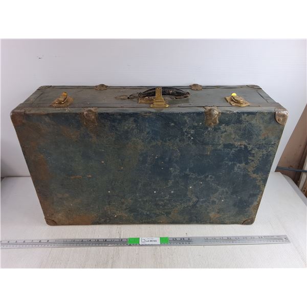 Vintage Metal Suitcase 28"  x 19" x 17", PICKUP ONLY