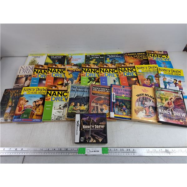 Nancy Drew Books & Nintendo DS The Deadly Secret of Olde World Park, Trixie Belden Book