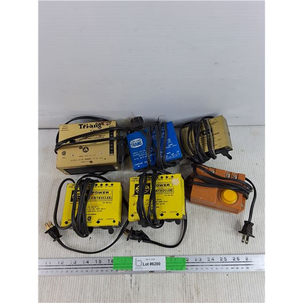 Vintage Toy Train Controllers - Model Power, Tri-Ang, Life Like Trains - As Is