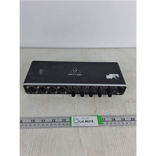 Behringer Amp- 12" x5" x 2" Untested